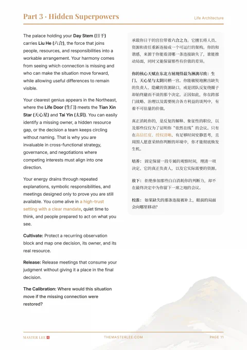 Life Architecture sample report page 11
