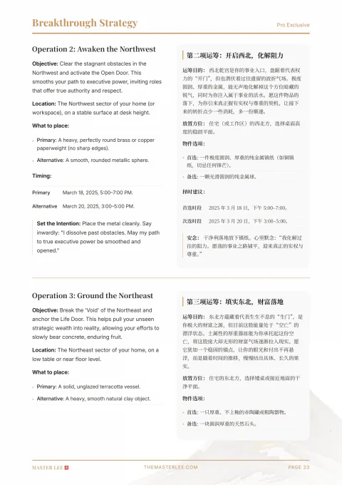Breakthrough Strategy page 23 in a Life Architecture Pro report