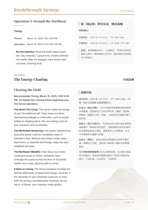 Breakthrough Strategy page 24 in a Life Architecture Pro report
