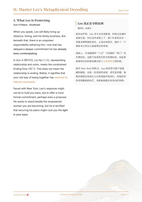 Metaphysical Decoding page 09 in a Situation Shift sample report