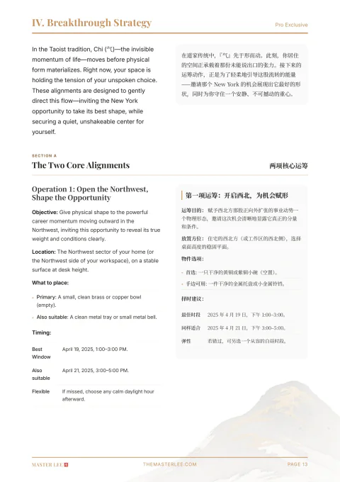 Breakthrough Strategy page 13 in a Situation Shift Pro report
